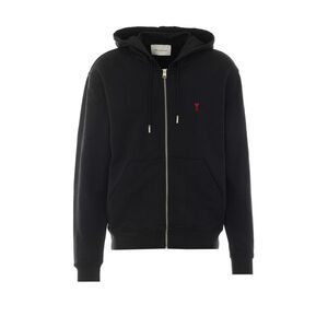 Ami   Alexandre Mattiussi Men Zip Up With Ami De Coeur Logo Hoodie